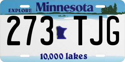 MN license plate 273TJG