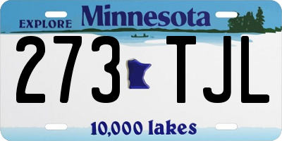 MN license plate 273TJL