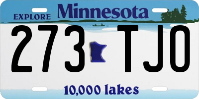 MN license plate 273TJO