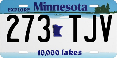MN license plate 273TJV