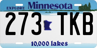 MN license plate 273TKB