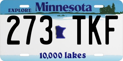 MN license plate 273TKF