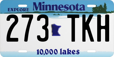 MN license plate 273TKH