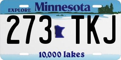 MN license plate 273TKJ