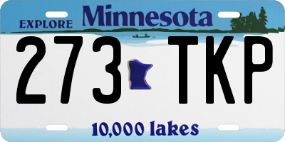 MN license plate 273TKP