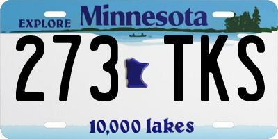 MN license plate 273TKS
