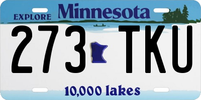 MN license plate 273TKU