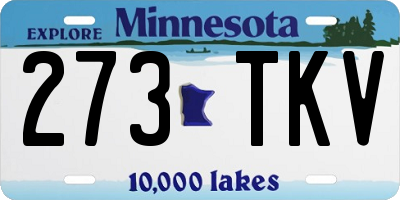 MN license plate 273TKV