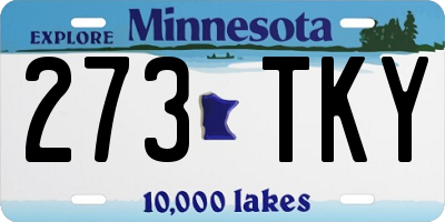 MN license plate 273TKY