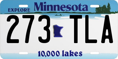 MN license plate 273TLA
