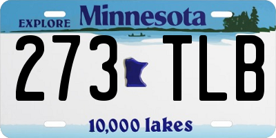 MN license plate 273TLB