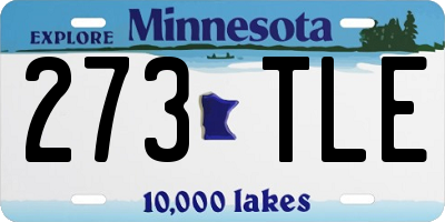 MN license plate 273TLE