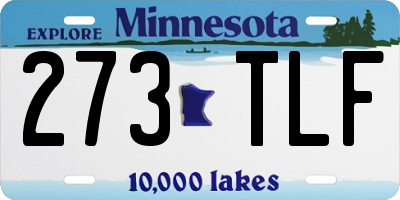 MN license plate 273TLF