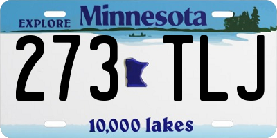 MN license plate 273TLJ