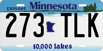 MN license plate 273TLK