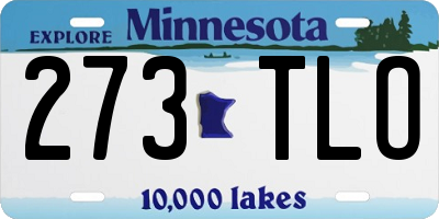 MN license plate 273TLO