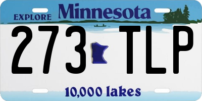 MN license plate 273TLP