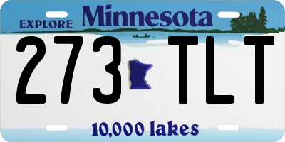 MN license plate 273TLT