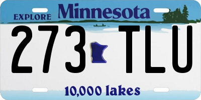MN license plate 273TLU