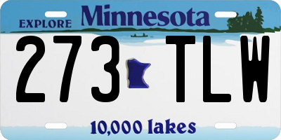 MN license plate 273TLW