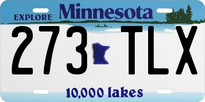 MN license plate 273TLX