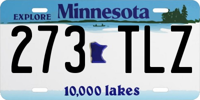 MN license plate 273TLZ