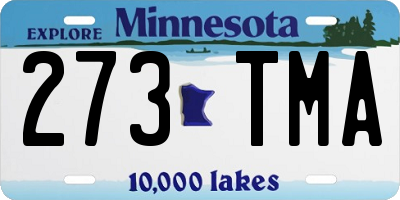 MN license plate 273TMA