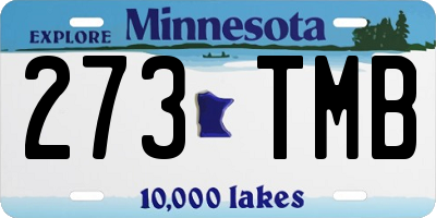 MN license plate 273TMB