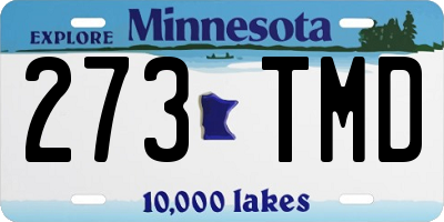MN license plate 273TMD