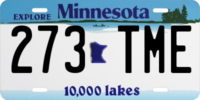 MN license plate 273TME