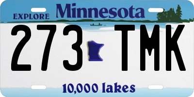 MN license plate 273TMK