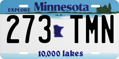 MN license plate 273TMN