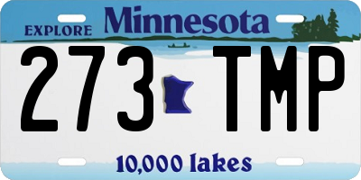 MN license plate 273TMP