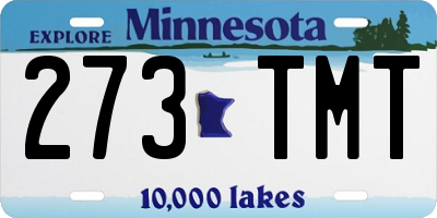 MN license plate 273TMT