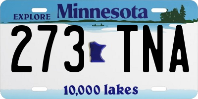MN license plate 273TNA