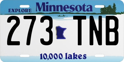 MN license plate 273TNB