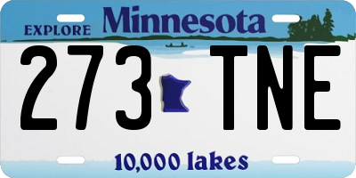 MN license plate 273TNE