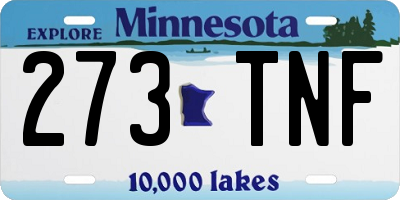 MN license plate 273TNF