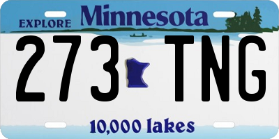 MN license plate 273TNG