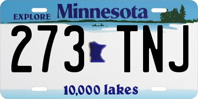 MN license plate 273TNJ