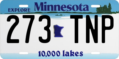 MN license plate 273TNP
