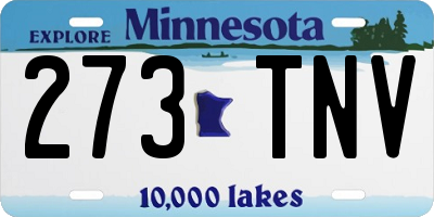 MN license plate 273TNV
