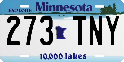 MN license plate 273TNY