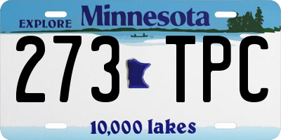 MN license plate 273TPC