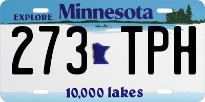 MN license plate 273TPH