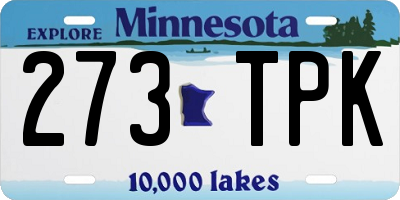MN license plate 273TPK