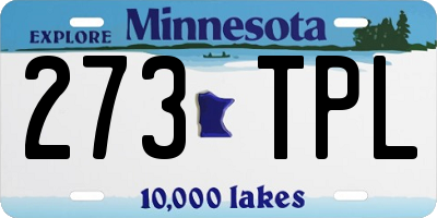 MN license plate 273TPL