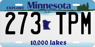 MN license plate 273TPM