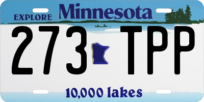 MN license plate 273TPP