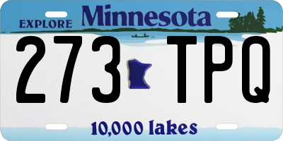 MN license plate 273TPQ